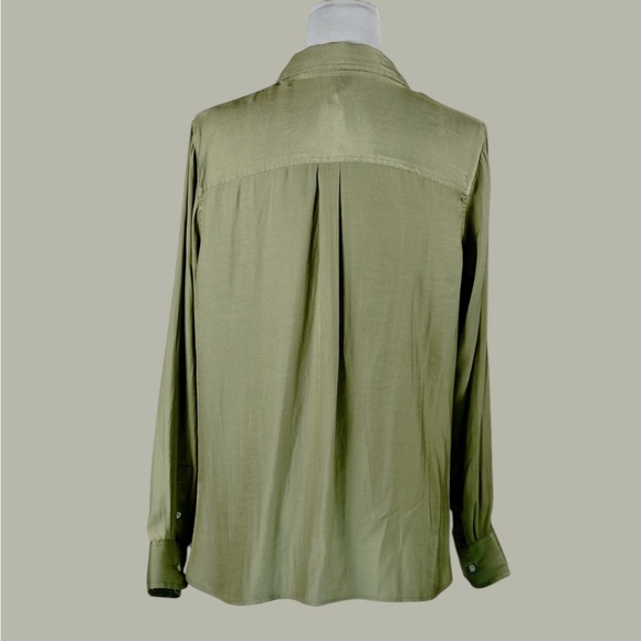 Banana Republic Olive Green Dillon Long Sleeve Button-Up Shirt – Size L - Picture 7 of 15